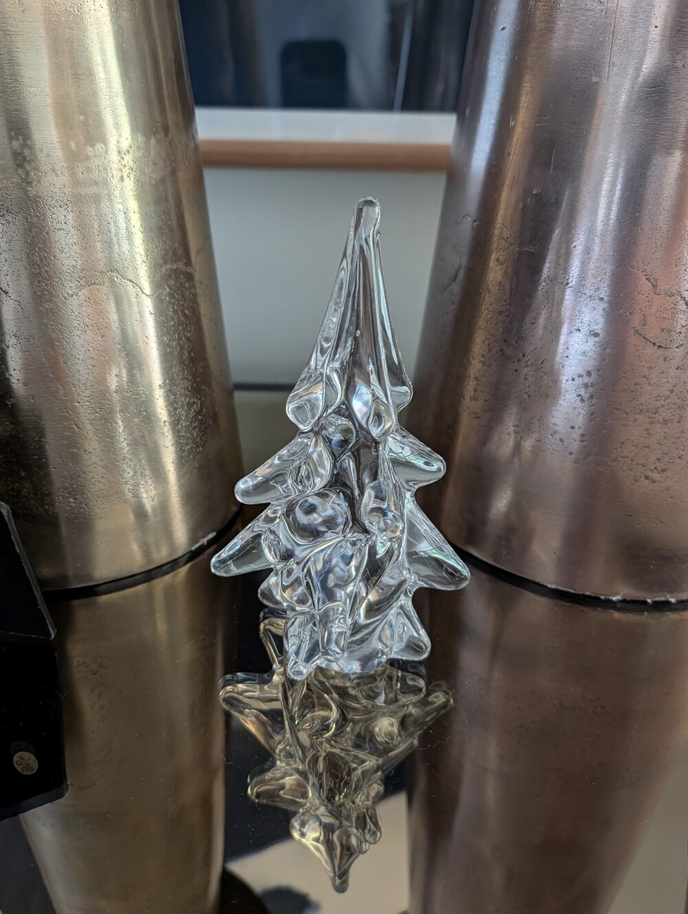 TOSCANY lead crystal Christmas pine tree